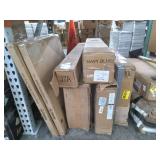 Baby gates ,Toddler Bed,Black metal chair, Tamper, ceiling storage unit, Folding tent, Fender flares and Black dependable cleaners bags