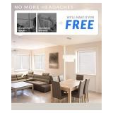 CHICOLOGY Blinds for Windows , Mini Blinds , Window Blinds , Door Blinds , Blinds & Shades , Camper Blinds , Mini Blinds for Windows , Horizontal Window Blinds , Gloss White, 78" W X 72" H