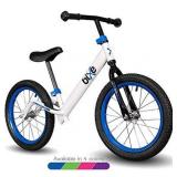 Blue Pro Balance Bike for Big Kids and Kids with Special Needs - 16" No Pedal Glide Training Bicycle for Children Ages 5,6,7,8. Peddle-Less Bike Made for Fun Learning.