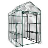 Home-Complete HC-4202 Walk-In Greenhouse- Indoor Outdoor with 8 Sturdy Shelves-Grow Plants, Seedlings, Herbs, or Flowers In Any Season-Gardening Rack
