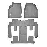 MAXFLOORMAT Front 2nd Rows Floor Liner Mat Set Grey for 09-2017 Traverse/Enclave