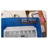 MIDEA MAW06R1BWT Window Air Conditioner 6000 BTU Easycool AC (Cooling, Dehumidifier and Fan Functions) for Rooms up to 250 Sq, ft. with Remote Control, 6,000, White