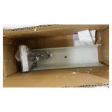 Design House 501452 Two-Light Wall Mounted White Glass Light, Damp Rated, White Finish