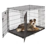 MidWest Double Door iCrate Metal Dog Crate, 42", Double Door
