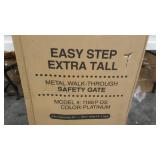 Regalo Extra Tall Easy Step Deluxe Platinum 41-Inch Walk Through Baby Gate, Pressure Mount with Included Extension Kit