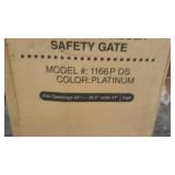 Regalo Extra Tall Easy Step Deluxe Platinum 41-Inch Walk Through Baby Gate, Pressure Mount with Included Extension Kit