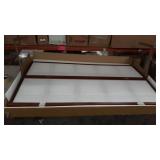 5 ft. Tall Double Cross Shoji Screen - Walnut (4 Panels) - Oriental Furniture