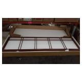 5 ft. Tall Double Cross Shoji Screen - Walnut (4 Panels) - Oriental Furniture