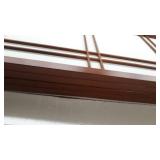 5 ft. Tall Double Cross Shoji Screen - Walnut (4 Panels) - Oriental Furniture