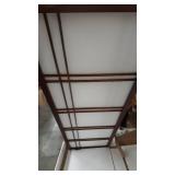 5 ft. Tall Double Cross Shoji Screen - Walnut (4 Panels) - Oriental Furniture