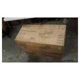 Storkcraft Hoop Glider and Ottoman White with Gray Cushions