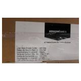 Amazon Basics Linen Style Bathroom Shower Curtain - Light Grey, 72 Inch