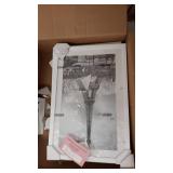 upsimples 11x17 Picture Frame Set of 5,Display Pictures 9x15 with Mat or 11x17 Without Mat,Wall Gallery Photo Frames,White