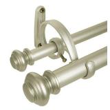 Decopolitan 27877-LG36 Urn Double curtain rod set, 36-72-Inch, Light Gold