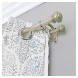 Decopolitan 27877-LG36 Urn Double curtain rod set, 36-72-Inch, Light Gold