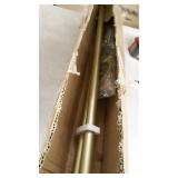 Decopolitan 27877-LG36 Urn Double curtain rod set, 36-72-Inch, Light Gold