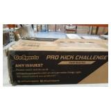 GoSports PRO Kick Challenge Field Goal Post Set with 4 Footballs and Kicking Tee Life Sized Backyard Field Goal for Kids & Adults