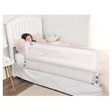 Regalo Hideaway 54-Inch Extra Long Bed Rail Guard, with Reinforced Anchor Safety System