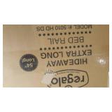 Regalo Hideaway 54-Inch Extra Long Bed Rail Guard, with Reinforced Anchor Safety System