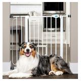 Carlson Extra Wide Walk Through Pet Gate with Small Pet Door, Includes 4-Inch Extension Kit, Pressure Mount Kit and Wall Mount Kit