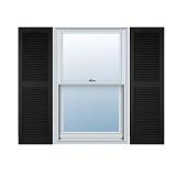 12"W x 48"H Builders Edge Shutters (Per Pair), 002 - Black