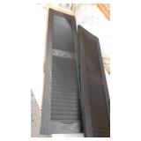 12"W x 48"H Builders Edge Shutters (Per Pair), 002 - Black
