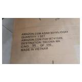 Linon 5-Piece Faux Marble Folding Tray Table Set, White