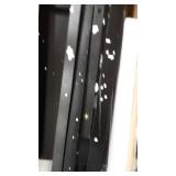 Linon 5-Piece Faux Marble Folding Tray Table Set, White