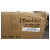 iTouchless - 18 Gallon Touchless Sensor Wings Lid Trash Can with Pet-Proof Lid and AbsorbX Odor Control, Stainless Steel Kitchen Bin - Silver