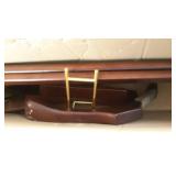 StorageMaid Clothes Valet with Mirror Beautiful Solid Mahogany Hardwood Wardrobe Stand for Clothes with Trouser Bar, Jacket Hanger, Tray Organizer, Tie & Belt Hook and Shoe Rack