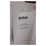 KRAUS Bellucci White Granite Composite 32 in. Single Bowl Undermount Workstation Kitchen Sink with Accessories