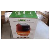 GoWISE USA 5.8-Quart Programmable 8-in-1 Air Fryer XL + Recipe Book (Chili Red)