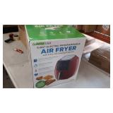 GoWISE USA 5.8-Quart Programmable 8-in-1 Air Fryer XL + Recipe Book (Chili Red)