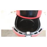 GoWISE USA 5.8-Quart Programmable 8-in-1 Air Fryer XL + Recipe Book (Chili Red)