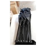 65" Triple Style Tri Camp Chair with Steel Frame and Carry Bag by Trademark Innovations (Black)