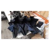 65" Triple Style Tri Camp Chair with Steel Frame and Carry Bag by Trademark Innovations (Black)