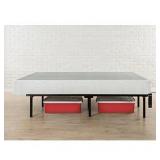 Zinus 12 Inch Compack Bed Frame, for Box Spring & Mattress Sets, Extra High so Bed Risers not needed, Fits Twin to Queen