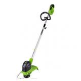 Greenworks - 40-Volt 12" Cordless TORQDRIVE String Trimmer/Edger (Battery and Charger Not Included) - Black/Green
