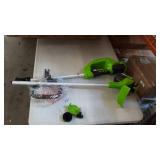 Greenworks - 40-Volt 12" Cordless TORQDRIVE String Trimmer/Edger (Battery and Charger Not Included) - Black/Green