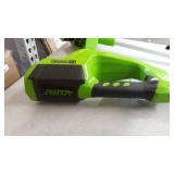 Greenworks - 40-Volt 12" Cordless TORQDRIVE String Trimmer/Edger (Battery and Charger Not Included) - Black/Green