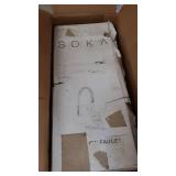 SOKA Kitchen Faucet Oil Rubbed Bronze Commercial Kitchen Sink Faucet with Pull Down Sprayer Kitchen Faucet Bronze with Deck Plate Single Handle Modern Rv Kitchen Faucet ORB, 3 Function Laundry Faucet