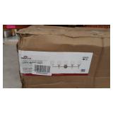 Design House 556225 Aubrey Transitional 5-Light Indoor Bathroom Vanity Light Dimmable Frosted Glass for Over the Mirror, Satin Nickel