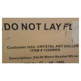 Head West 1228 Wall Mirror, 24 X 36, Silver