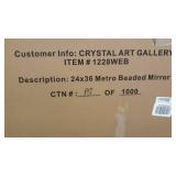 Head West 1228 Wall Mirror, 24 X 36, Silver