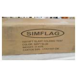 Simflag 10x10 ft. Slant Folding Tent