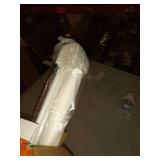 Perma Child Safety Indoor/Outdoor Retractable Baby Gate 33" Tall, Extends to 71" Wide, White