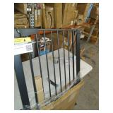 Cumbor 40.6 Auto Close Safety Baby Gate, Durable Extra Wide Child Gate for Stairs,Doorways, Easy Walk Thru Dog Gate for House. Includes 4 Wall Cups, 2.75-Inch and 5.5-Inch Extension, Black