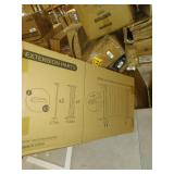 Cumbor 40.6 Auto Close Safety Baby Gate, Durable Extra Wide Child Gate for Stairs,Doorways, Easy Walk Thru Dog Gate for House. Includes 4 Wall Cups, 2.75-Inch and 5.5-Inch Extension, Black