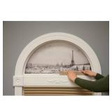 Original Arch Light Filtering Pleated Fabric Shade, Natural, 72 x 36