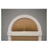 Original Arch Light Filtering Pleated Fabric Shade, Natural, 72 x 36